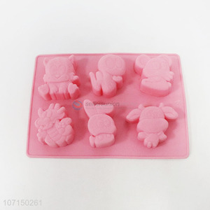 Cheap diy silicone baking tools cute animal cakes soft candy biscuit mold