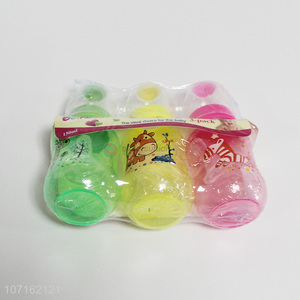 Promotional 3 pieces 150ml cartoon bpa free baby feeding bottles baby products