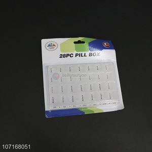 New Product Monthly Pill Box 7 Days 28 Compartments Pill [ackaging Box