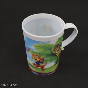 Hot selling 3D lenticular cartoon plastic drinking cup for kids