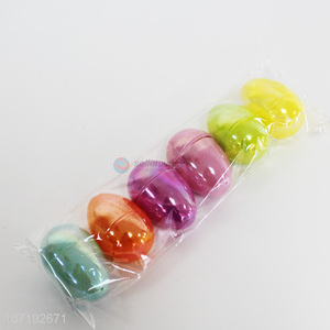 Bottom price 6pcs colorful plastic Easter eggs for decoration