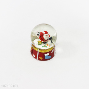 Factory price 65# glass resin Christmas snow ball Christmas ornaments