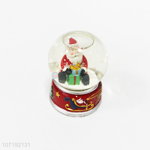 Competitive price 80# glass resin Christmas snow ball Christmas ornaments