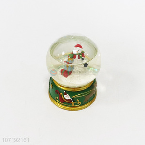 Wholesale popular 80# glass resin Christmas snow ball Christmas ornaments