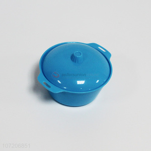 Low price good quality solid color plastic bowl with lid
