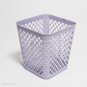 Good quality office tabletop mini plastic storage basket pen container