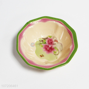 New items exquisite flower printed 100% melamime bowl for restaurant