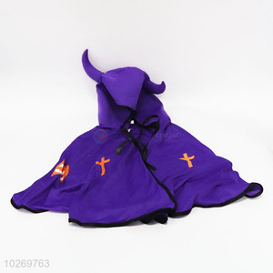 New Halloween Costume Party Fancy Dress Cape Novelty Ox Horn Devil Cloak For Kids