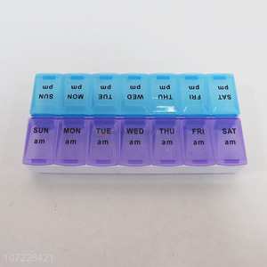 Hot Sale 7 Day Weekly Pill Organizer Case Box