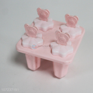 Cute Design 4 Pieces Ice Lolly Mold Plastic Popsicle Mold