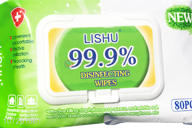 Reasonable price 80 sheets disposable disinfectant wipes antibacterial wet wipes
