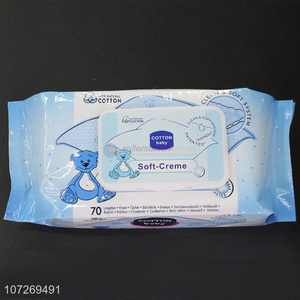 Factory Wholesale Soft Cleaning Wipes 80Pcs Baby Skincare Wipes