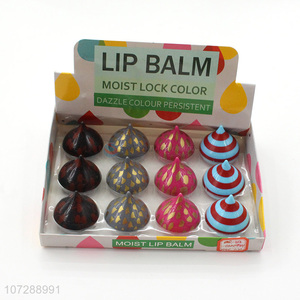 China supplier creative chocolate shape lip balm organic lip balm