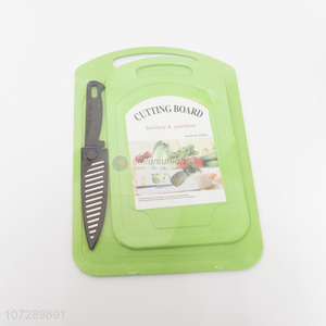Good sale kitchen tools 3pcs eco-friendly pp cutting board and fruit knife set