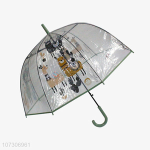 Cute design cartoon animal printed staight umbrella