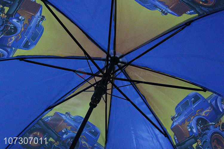 Low price custom logo printed staight umbrella for children