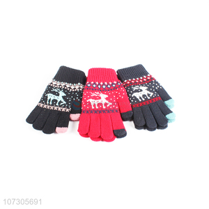 Best price multicolor warm thick gloves for daily use