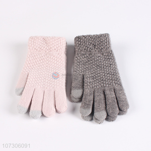 Fashion product keep warm knitted gloves for sale