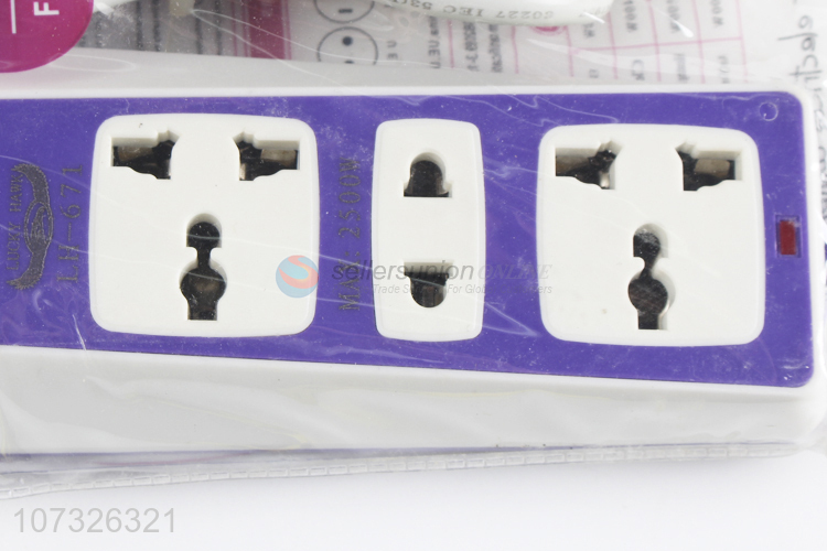 Latest style 2 pin 3 pin extension cables socket with switch