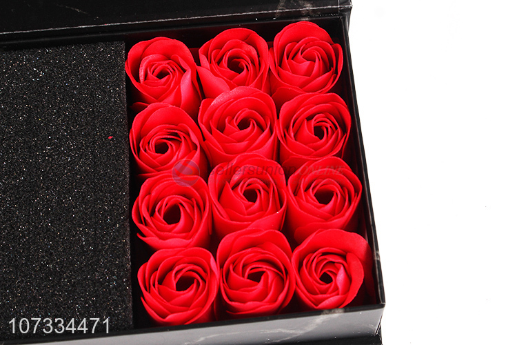 China supplier artificial rose soap flower for Valentine's Day
