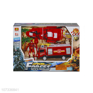 Custom Fire Boats Fire Truck Fire Tools Set Toy For Children