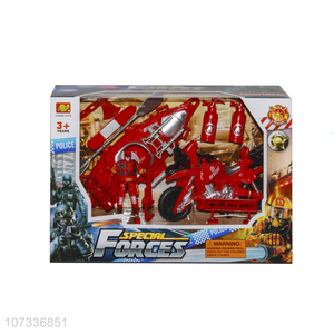 Wholesale Fire Boats Fire Motorcycle Fire Tools Toy Set