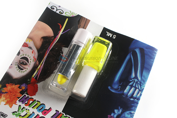New Product Neon Lipstick With Nail Polish Set For Halloween Makeup