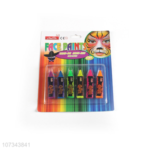 High Sales 6 Colors Body Paint Crayons Face Paint Set For Cosplay Party Halloween Makeup