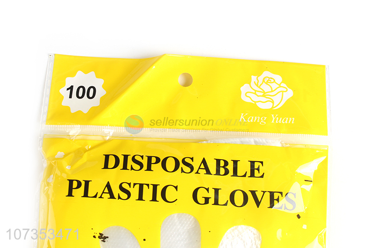 Good quality 100pcs disposable plastic gloves kitchen food gloves for restaurant