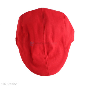 Wholesale Breathable Casual Red Peaked Cap For Adults