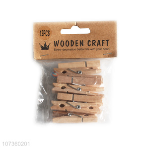 New Selling Promotion Namecard Paper Photo Wooden Clip Set