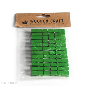 Fashion Colorful Wooden Clips Wooden Craft Photo Decorative Clips