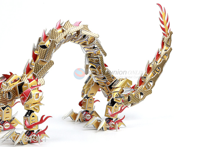 Wholesale Kids Educational Diy Toys 3D Dragon Jigsaw Puzzle For Children Games