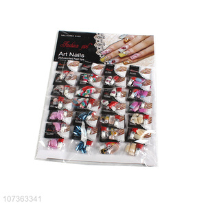 High Quality Ladies Fake Nails False Nails With Glue For Nail Art