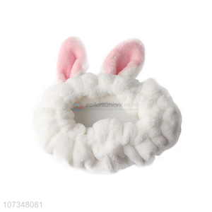 China wholesale rabbit ears makeup headband for girls