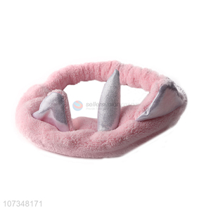 Fashion product pink washing face headband