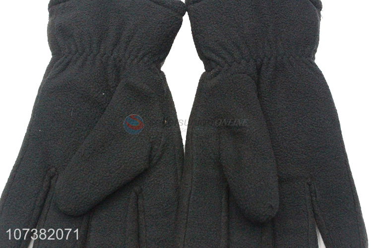Wholesale Price Winter Warm Full Finger Polar Fleece Gloves