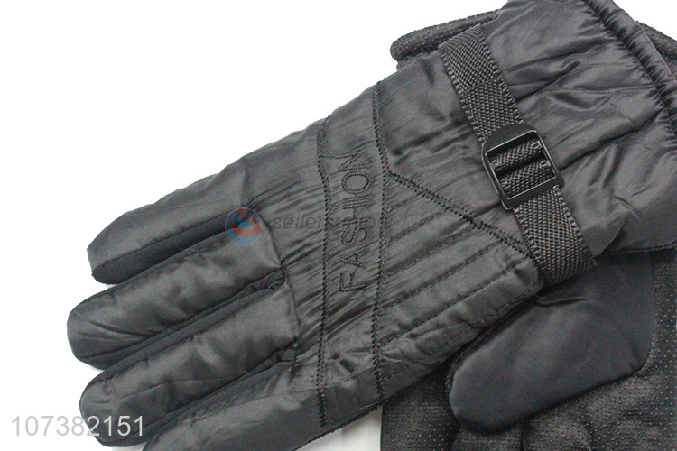 Unique Design Men Sports Gloves Winter Windproof Warm Gloves