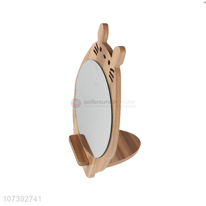 Best Sale Wooden Single Side Makeup Mirror Standing Table Mirror