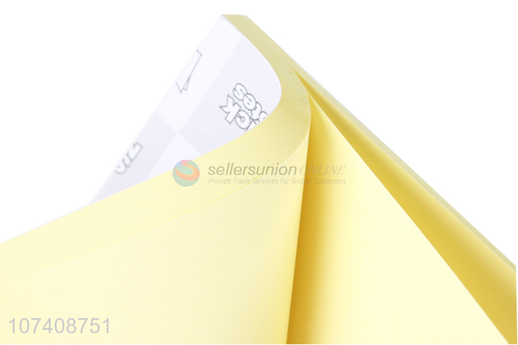 Factory direct sale yellow square sticky notes/adhesive note pad