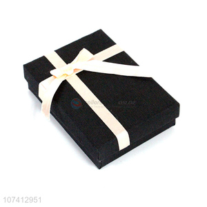 Most popular jewelry gift box necklace packing box with ribbon