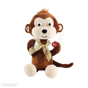New Style Lifelike Stuffed Animal Monkey Soft Toys With Battery
