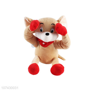 Contracted Design Cute Animal Stuffed Plush Toy With Battery