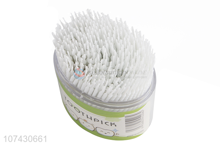 China Factory 350Pcs Disposable Plastic Toothpicks Fruit Picks