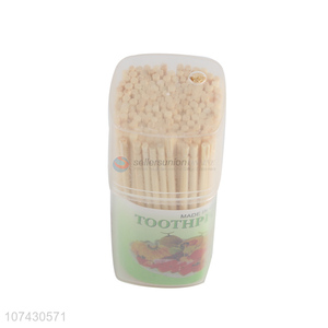 Suitable Price 180Pcs Natural Bamboo Toothpicks Cheap Disposable Toothpick