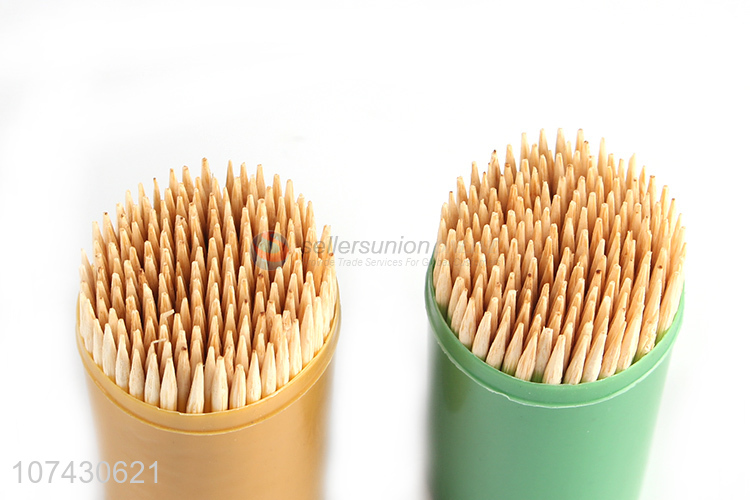 New Product Disposable 175Pcs Natural Bamboo Toothpicks