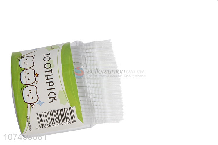 China Factory 350Pcs Disposable Plastic Toothpicks Fruit Picks