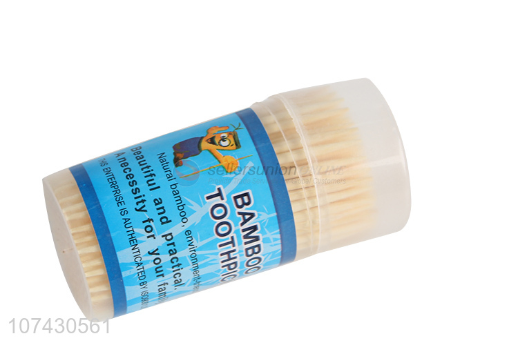 Good Quality Family Use 165Pcs Disposable Natural Bamboo Toothpicks