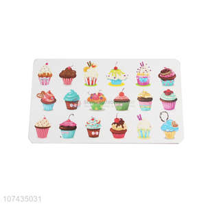 Wholesale Cake Pattern Rectangle Cup Placemat
