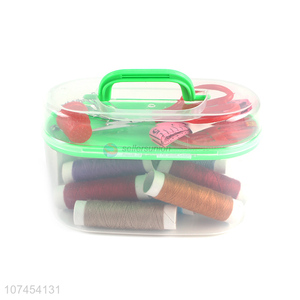 New Design Portable Plastic Sewing Box Sewing Kit